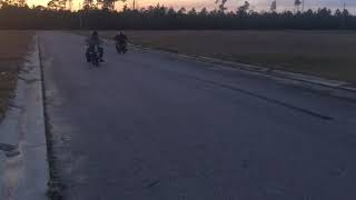 Patricks 420cc Penetrator vs Kendall's 212cc race bike Mini Bike Drag Racing