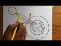 how to draw diagram of ozone layer depletion easily step by step world ozone day drawing