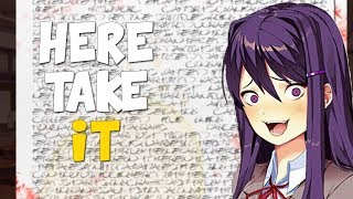 Let's Players Reaction To Yuri's Creepy Poem | Doki Doki Literature Club