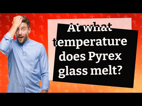 What temperature does glass melt at?