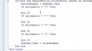 Visual Basic 2008 Make a Basic Calculator Quick Tutorial - Part 2