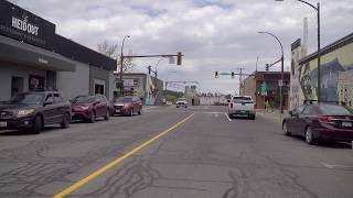 Driving to Cranbrook BC Canada. Kootenay Region. City in Southeast British Columbia..