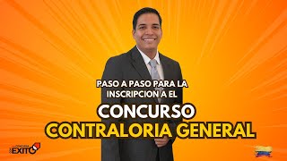 Paso a paso para la inscripción al concurso de empleo Contraloría General 2025 ¡Guía completa!