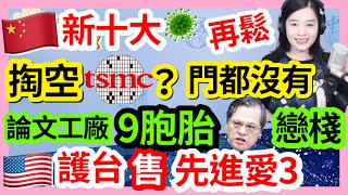 12.7.22【張慶玲｜中廣10分鐘早報新聞 】掏空台灣門都沒有！台積電美中雙押寶│論文工廠9胞胎陳明通賴著不走│美護台售百套最先進愛3飛彈│防疫再綠燈.陸今10大新措施│摩洛哥8強黑馬C羅冷板凳