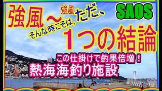 熱海港海釣り施設  強風でも釣果を期待するのならこの仕掛けがお勧め！