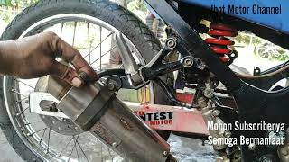 Penyebab Dan Cara Memperbaiki Rem Cakram Belakang Motor Yang Los,Blong.fix the rear brake fu los.