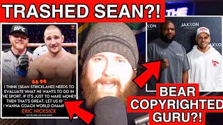 The MMA Guru REACTS To Sean Strickland’s Coach TRASHING HIM, Bear COPYRIGHTING His Video \u0026 More