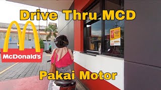 ⁉️ DRIVE THRU MCD PAKAI MOTOR ⁉️ APA BISA ???