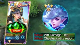 THIS IS WHY MARKSMAN USERS HATES MY KADITA SO MUCH!! | KADITA BROKEN BUILD 2025 - MLBB