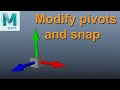 snapping and pivots in Autodesk Maya