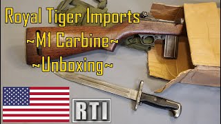 M1 Carbine Unboxing - Royal Tiger Imports - 1944 Inland Mfg. - Inter Ordnance out of Ethiopia Africa