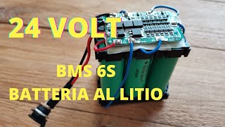 24 Volt 15A BMS 6S Circuito di protezione da 6 batterie 18650 litio