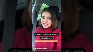 Germany Highway No speed limit | German Autobahn #germany #trending #shorts