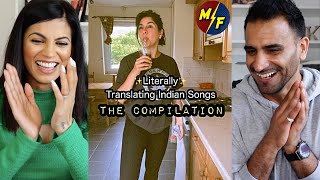 ✨Literally✨ Translating INDIAN Songs (Compilation 1-25) REACTION!!