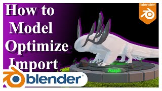 How to 3D model and optimize Creatures in blender // Blender Tutorial