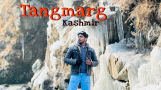 Unexplored frozenDrung Waterfall❄️|| gulmarg Kashmir ❤️| No snow 💔😓#kashmirvlog #nosnowinkashmir🥲