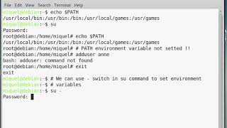 Debian 10 adduser command not found
