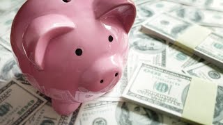 Piggy bank money  portions money boxull in the money & Tiktok video#saving