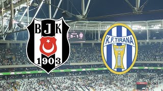 Beşiktaş\u0026Tirana. Tribünlerden Tffye Mesaj Var. Futbolun Katili Cimbomun Köpeği