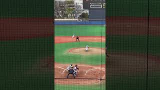 立正大学　野口洋介　強肩発動で盗塁阻止　関東第一高校出身　R4.4.16