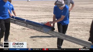 The University of Nevada, Reno's aerospace club launches a rocket built by its own students
