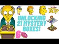 The Simpsons Tapped Out: Unlocking 21 Normal 6 Donut Mystery Boxes & Showing A 10 Free Donut Trick