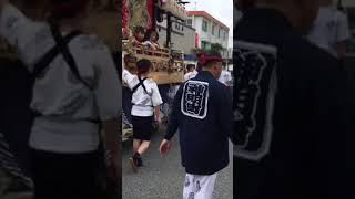 20180915-115やわたんまち北條の祭り神明町の山車館山駅西口へ