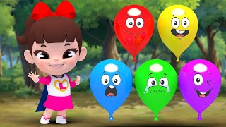 color balloon Finger Family | Twinkle Twinkle Little Star Nursery Rhymes | Kindergarten