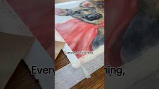 Daisy and Frankie, the service dog superhero’s! #watercolorpainting #tutorial #art #dog #superhero