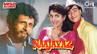 Naajayaz Movie Songs - Video Jukebox | Ajay Devgn, Juhi Chawla | Barsaat Ke Mausam Mein | 90's Hits