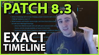 Patch 8.3 DETAILS: Exact Timeline and Clarifications