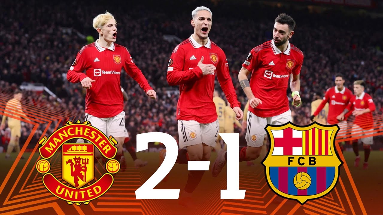 Man Utd Vs Barcelona [2-1], Europa League, Play-Off 2nd Leg - MATCH ...