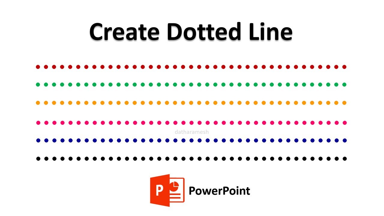How To Create Dotted Line In Powerpoint Youtube