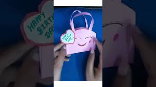 DIY mini basket idea | Origami mini basket making for kids | Birthday gift idea #shorts