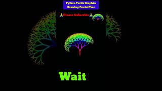 How to Draw Fractal Tree Using Python Turtle| #shorts #youtubeshorts #python