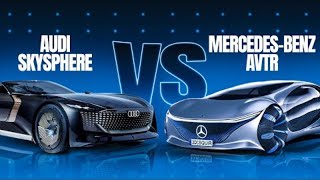 Mercedes Benz AVTR vs Audi Skysphere| Which Futuristic Electric Sports Car Wins?BATMOBILE vs AVATART