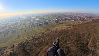 Paragliding Ölberg Schriesheim - Flug über die Weinwanderung - BGD Anda [02.02.2025]