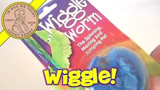 Blue Novelty Wiggle Worm Toy - The Spinning, Moving And Jumping Pet!