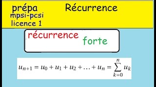 Récurrence  forte    Récurrence avec 2^n 1 prépa MPsI