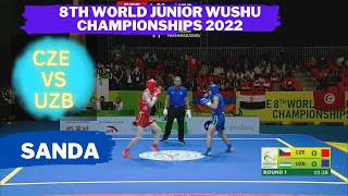 8th World junior wushu championships 2022|SANDA 60kg boys Adam Danis CZE vs Avazbek Makhamadjonov