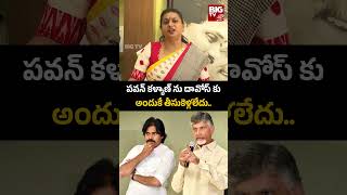 YSRCP | Roja | పవన్ కళ్యాణ్ ను దావోస్ కు అందుకే తీసుకెళ్లలేదు.. | BIG TV