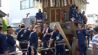 佐原の大祭11西関戸区・瓊瓊杵尊／上新町区・諏訪大神／北横宿区・日本武尊／下新町区・亀と別れる浦嶋太郎