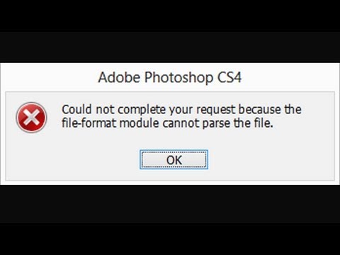 [FIX] – Unable to complete your request because the file format module cannot parse the file.
