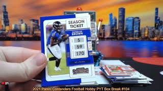 2-24-25 2021 Panini Contenders Football Hobby PYT Box Break #104 - 5 Auto Break!