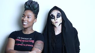 Alien Makeup Transformation!! (Special Effects Tutorial)