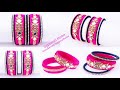 How To Make Beautiful Silk Thread Bangles At Home | DIY | Silk Thread Bangles Set | uppunutihome