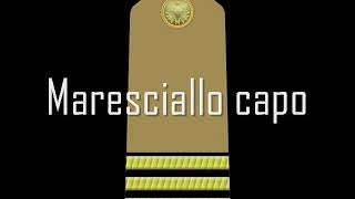 GRADI DELL'ESERCITO   Dienstgrade Italien