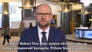 Boj proti korupcii – výzva pre Roberta Fica