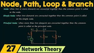 Node, Path, Loop and Branch