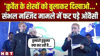 Asaduddin Owaisi Speech LIVE | Sambhal Hindu Mandir | Sambhal Jama Masjid | Mathura | NBT